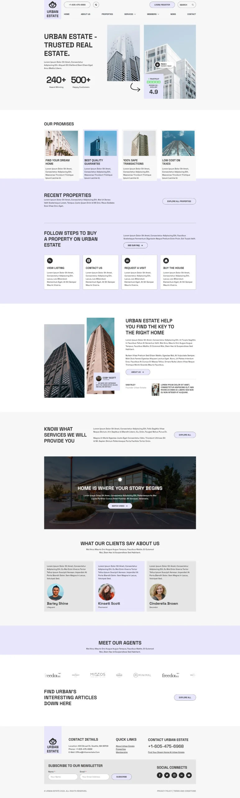 Vastgoed website template
